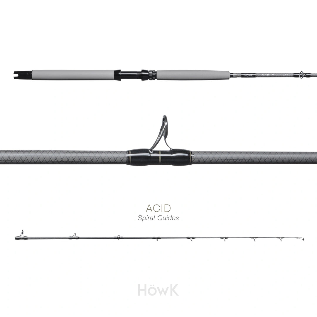 HOWK McFly Acid 15-20LB – въдица за kite fishing и жива стръв, общ изглед